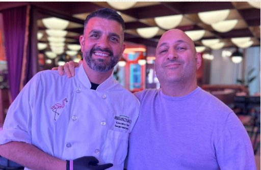 Le chef Sergio Mattoscio et Jacques Gaspo