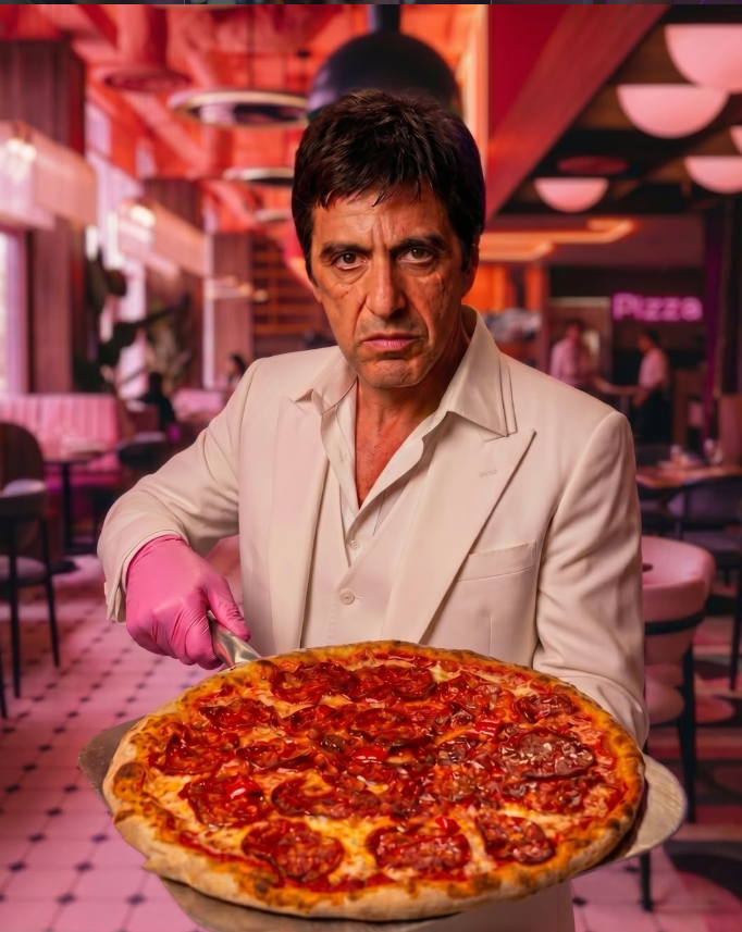 Scarface pepperoni pizza